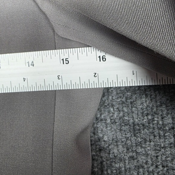 J.Crew 100% Wool Blazer Petite 2 Gray Women's Tailored Office Suit Jacket Lined - Picture 6 of 7